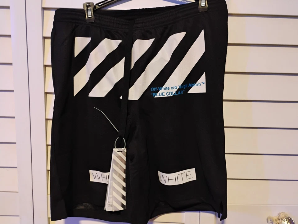 Pantalones Cortos Blanco Rojo Virgil Abloh Nuevos Talla XL Foto 1 de 4