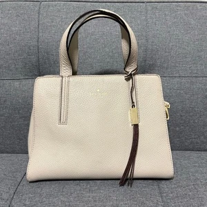 Kate Spade Dominique Grey Street Purse Women Med Taupe Crossbody Pebbled Leather - Picture 1 of 10