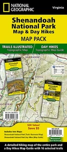 National Geographic TI Shenandoah National Park Map & Day Hikes Topo Guide Pack - Picture 1 of 1