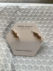 BOMB PARTY AUGUST 2023 VINES OF SPARKLE RBP6352 EARRINGS LAB CREATED PERIDOT... - Picture 1 of 4
