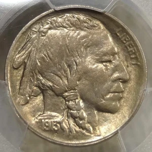 1913-S Type One Buffalo Nickel, PCGS/CAC MS-63, Original BU Coin, Lower CAC Pop - Picture 1 of 5