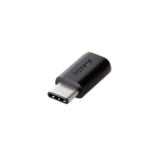 Elecom USB 2.0 Type-C to MicroB Female Adapter Black TB-MBFCMADBK 601 - Picture 1 of 7