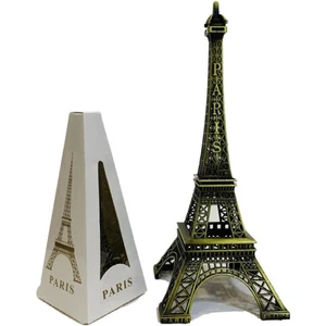 Metal Eiffel Tower Statue 7 Sizes Eiffel Tower Decorative Ornaments - Picture 1 of 12