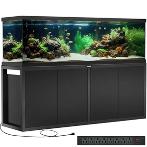 125-150 Gallonen Aquarium Ständer, Schwerlast Metall Aquarium Ständer mit Power Ou... - Bild 1 von 6
