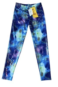 Dori Creations Girls Shimmer Tie Dye Swirl Full Length Leggings 8-10 NWT - Picture 1 of 3