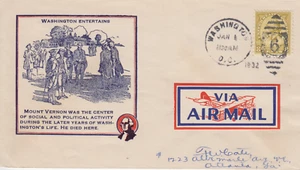 George Washington Bicentennial FDC Harry Ioor Planty #20g Airmail - Picture 1 of 2