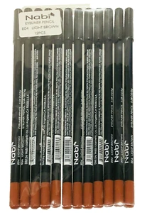 NABI EYELINER PENCIL, -E04 LIGHT BROWN. -#12 PACK-FREE SHIPPING  7.5" LONG - Picture 1 of 1