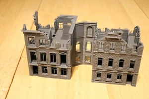 2 Damaged Buildings by Arnhem Bridge 1:72 Wargaming WW2  Market Garden (a) 1/72 - Picture 1 of 8