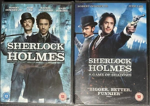 Sherlock Holmes & Sherlock Holmes A Game of Shadows DVD's (New and Sealed) - Picture 1 of 2