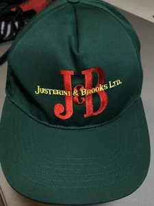 J&B Scotch Justerini Brooks Vintage 80s Green Nylon Snapback Hat Cap unbenutzt - Bild 1 von 9