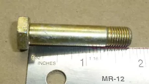 7 PIECES NAS 3/8-24 x 1 3/4 HEX HEAD SCREW BOLT YELLOW ZINC NAS6206-21 002 - Picture 1 of 3