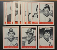 1982 TCMA Arkansas Travelers Set w/ Andy Van Slyke (24 Cards)