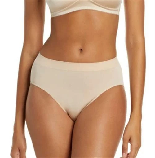 Wacoal 263359 Women B-Smooth Hi Cut Brief Underwear Naturally Nude Size Medium - Image 1 of 2