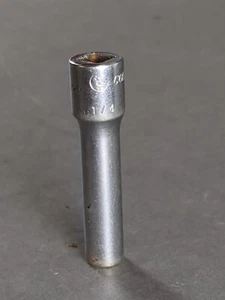 Cornwell 1/4" Deep Socket 1/4" Drive USA Chrome Tool T0208L Replacement Vintage  - Bild 1 von 15