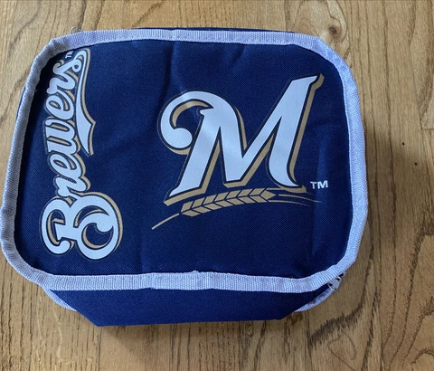 NEW Milwaukee Brewers Lunch Bag Cooler Carrying Case  Kids School Bag Cover