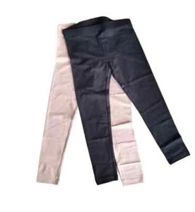 HARPER CANYON 5 Solid Black Pink Pull On Legging 2 Pack - Picture 1 of 4