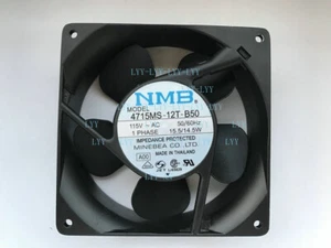 NMB 4715MS-12T-B50 115V 15.5/14.5W 120*120*38MM Aluminum Frame Cooling Fan - Afbeelding 1 van 2