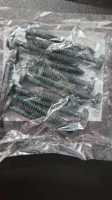 Forest Green Window 3 ¼" Shutter Fasteners Peg Loks Qty 12 Mid-America 028 color - Image 1 of 3