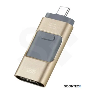 128 GB Gold 3.0 USB-Stick Memory Stick 3 in1 USB-C/PC/iPhone - Bild 1 von 6