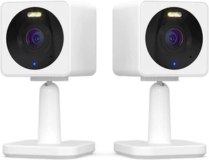 WYZE Cam OG 1080p Security Camera, 2-Pack, White, Night Vision - Picture 1 of 3