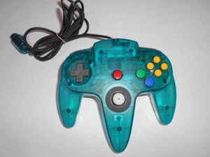 Controller Ufficiale Nintendo 64 Clear Blue Ice Blue N64 Testato Funzionante Giappone - Foto 1 di 3