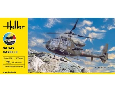 Heller Aérospatiale SA 342 Gazelle Starter Kit 1:48 56486 modellismo - Immagine 1 di 4