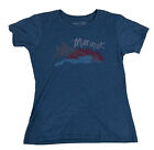 Marmot Women's Size L Large Blue X Thread Graphic Tee T-Shirt