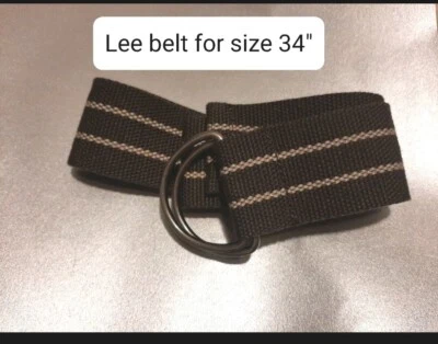 Lee 牛仔裤帆布腰带战术军用灰色和深灰色可调节新品 — 第 1/4 张图片