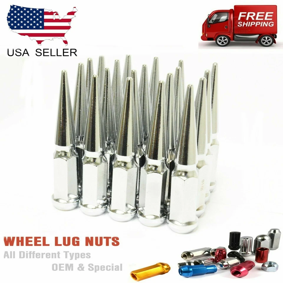 32 PIEZAS 1/2x20 CROMO 4.5" TUERCAS DE ESPIGA [SE ADAPTA A: RAM] Foto 1 de 2