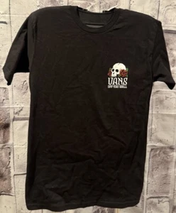 Boys 8-20 - Vans T-Shirt With Skull Design - Sz Small 8/10 - Black - Picture 1 of 6