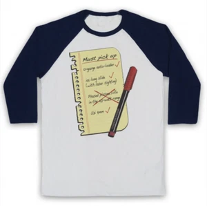 SHOPPING LIST UNOFFICIAL TERMINATOR FUNNY PARODY SCI FI 3/4 SLEEVE BASEBALL TEE - Picture 1 of 18