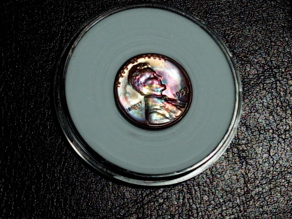 Uncirculated 1959 p Lincoln One Cent 1c Toned BU  - Image 1 of 4