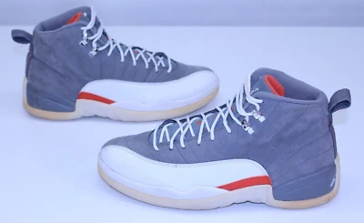 Nike Air Jordan 12 Retro Cool Gris 2012 Tenis Zapatos 10 Naranja OG Hombres Equipo Foto 1 de 4