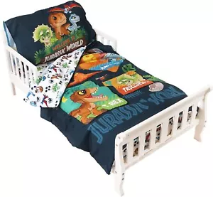 Jurassic World Set di Lenzuola per Bambini 3 Pezzi Multicolore Ultra Morbide - Foto 1 di 9
