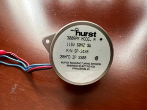 Hurst Model A 300RPM 115V motor with cap, SP3498 (may work for AR XA turntable) - Picture 1 of 5