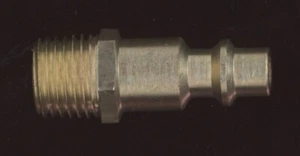 Enchufe de desconexión rápida 1/4 NPT manguera de aire de latón sólido montaje neumático ROSCA MACHO - Imagen 1 de 4