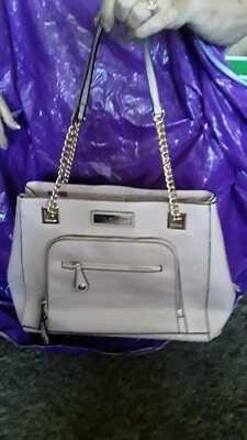 Andrew Marc New York Pink Cream Tote Bag 12” x 14”, GORGEOUS OVER THE SHOULDER  - Image 1 of 4