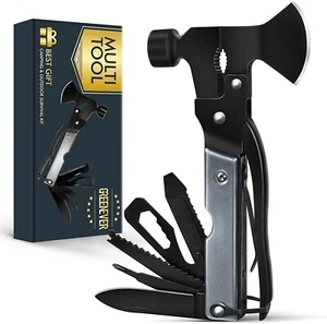 Multitool Hatchet Camping Accessories 14 in 1 Tools, Perfect gift for campers - Picture 1 of 8