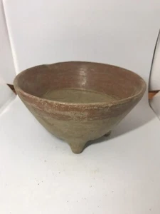Footed Bowl Red Quawpaw Effigy Engraved Ammite 3 Inches Mississippi Lemay Estate - Picture 1 of 3