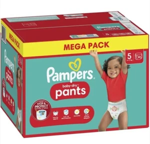 Mega Pack 80 couches PAMPERS Pants "Baby-Dry" Taille 5 (13 à 17KG) Culottes bébé - Foto 1 di 1