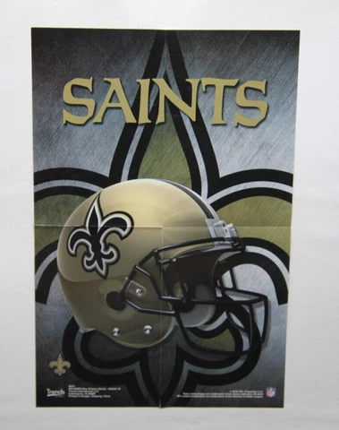 NFL Football Team NEW ORLEANS SAINTS Vending Machine Mini Poster 6"x9" in Folder Cover