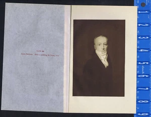 James Smithson, Founder of the Smithsonian Institute - 1934 Print - Picture 1 of 1