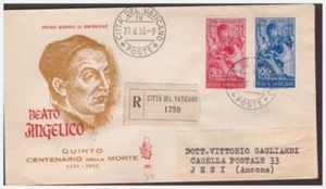 FDC VENETIA CLUB 1955 VATICANO - FRA ANGELICO VIAGGIATA RACC. - Imagen 1 de 1