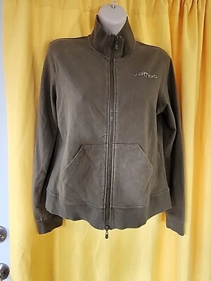 Jaqueta e calça VNTG VERTIGO PARIS verde oliva 2 peças enfeitadas elásticas tamanho G - Imagem 1 de 4