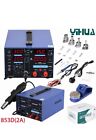 Powerful YiHua 853D 2A Soldering Station with 11PCS Tools for Rework and Repair