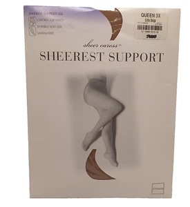 JC Penney Sheer Cariess Sheerest Support Queen 3X Little Beige - Imagen 1 de 3