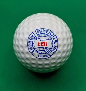 Vintage EMI Energy Minerals Inc. logo Texas piłka golfowa