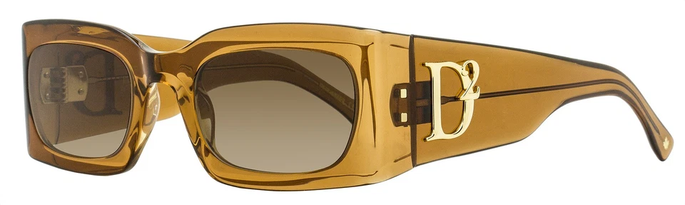 Dsquared2 Hype Rectangular Sunglasses D2 0109/S I7QHA Brown-Beige 52mm - Image 1 of 3