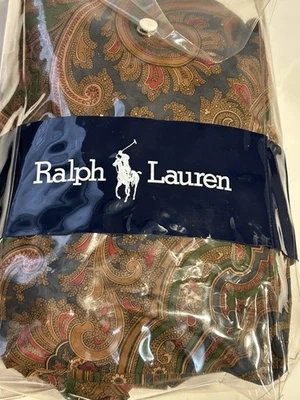 RALPH LAUREN ELIZABETH PAISLEY RUFFLE PILLOW SHAM PILLOWCASE COVER KING SIZE NWT - Image 1 of 4