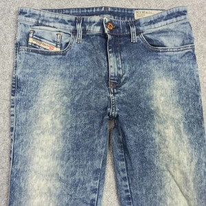 Diesel SKINZEE Damen Jeans W29 L30 blau Acid Wash Super Slim-Skinny Stretch Mid - Bild 1 von 15